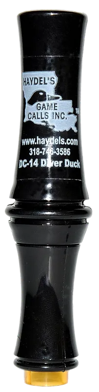Haydel's DC14 Diver Duck Call: Black Acrylic for Duck Attraction