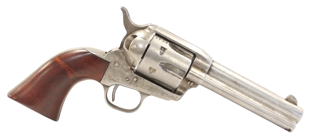 Taylors & Company 1873 Cattleman 45 Colt Revolver, 4.75" Barrel, 6rd, Antique Finish, Walnut Grip