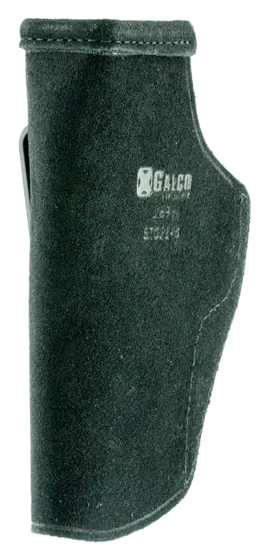 Galco STO224B Stow-N-Go IWB Black Leather Holster for Glock 31/17/22 Gen1-5, Right Hand Belt Clip Mount