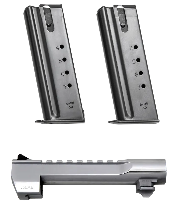 Desert Eagle Mark XIX 6" Chrome Polished Steel 50 AE Barrel Conversion Kit - Magnum Research BMCP506PC
