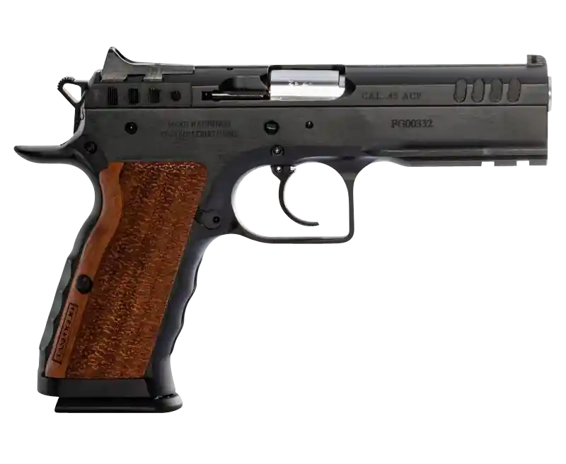 Tanfoglio Defiant Stock I .45 ACP Pistol with 4.5" Barrel and Wood Grip