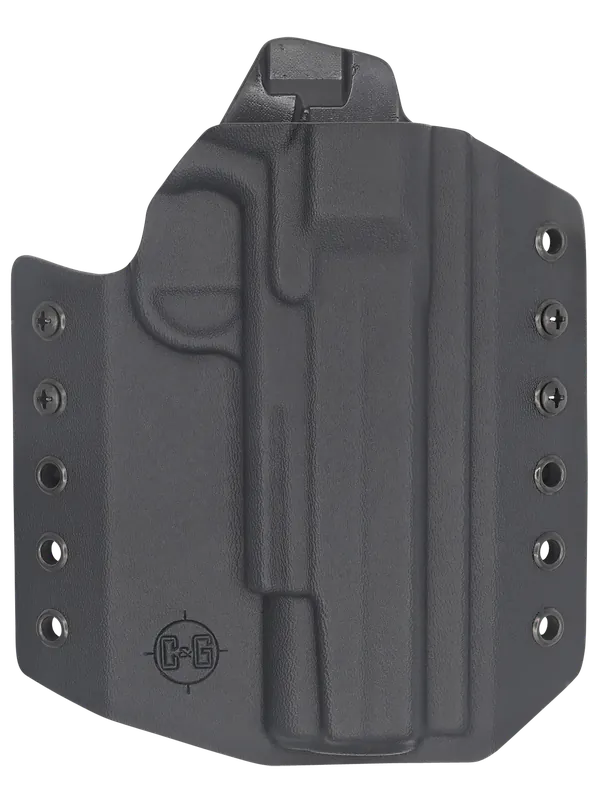 C&G Holsters Covert OWB Black Kydex Belt Loop for Sig 1911 Rail 5"