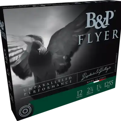B&P 12 Gauge Competition Flyer Ammo - 1 1/4oz, 8 Shot, 10/Box