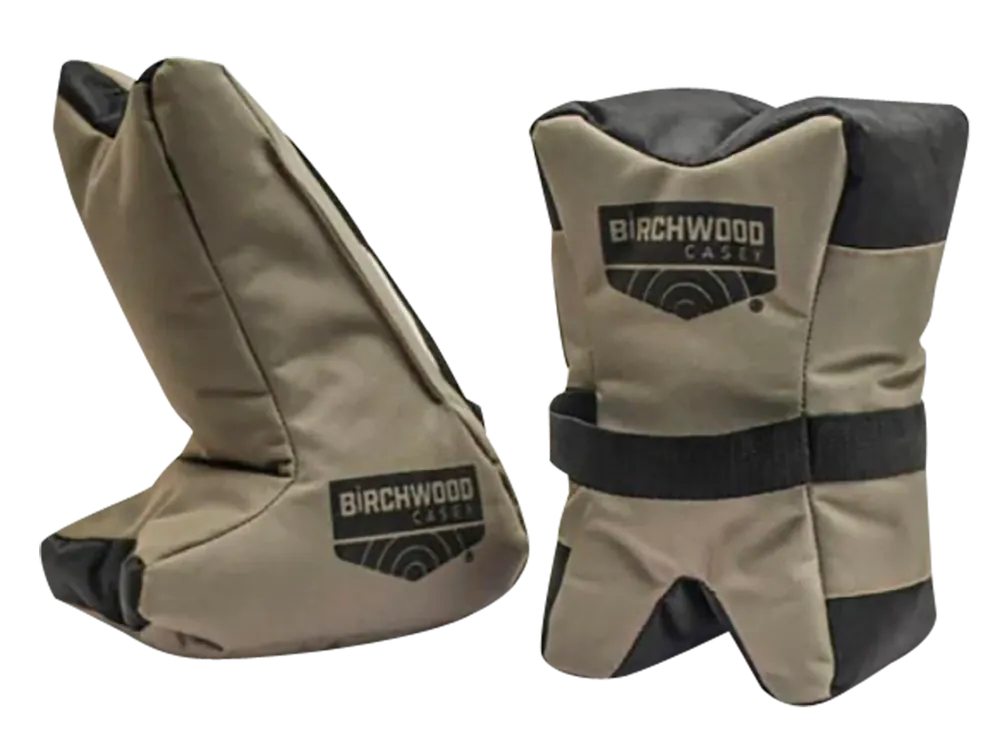 Birchwood Casey Tactical Tac-Match Shooting Rest for Rifles - 2-Piece Prefilled Tan Nylon