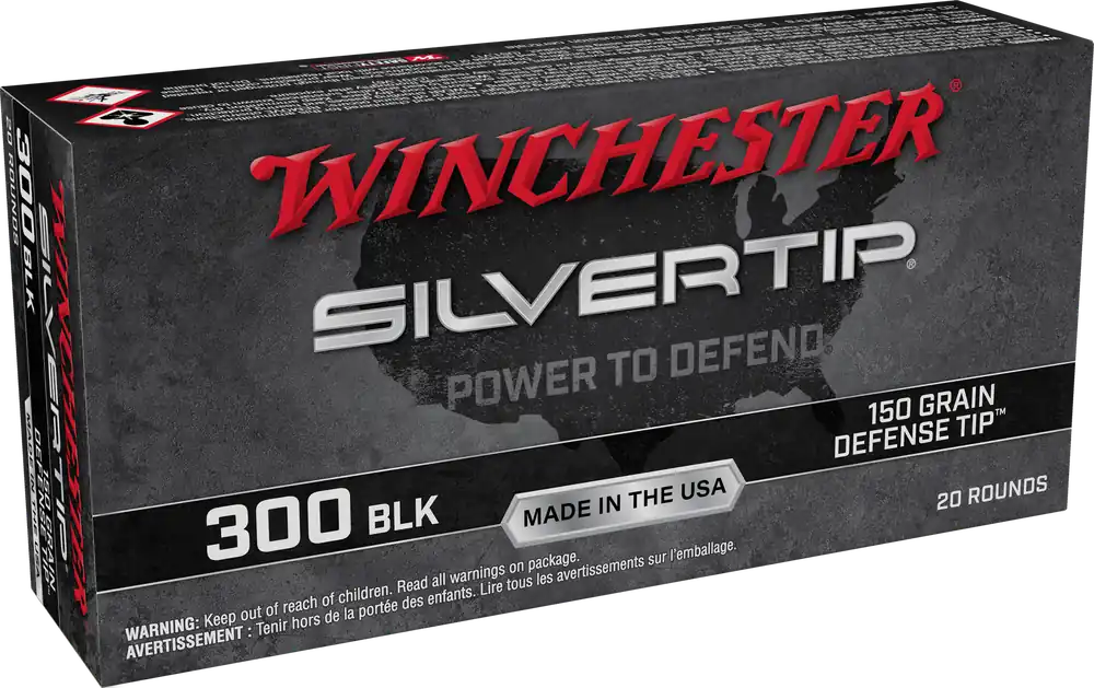 Winchester Silvertip .300 Blackout 150gr Defense Ammo - 20 Rounds