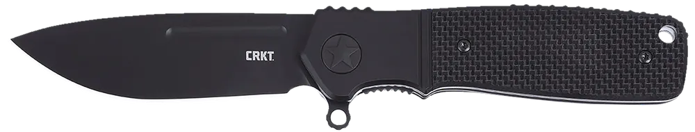 CRKT Homefront EDC Compact Folding Knife with Black DLC S35VN Blade and G10 Handle