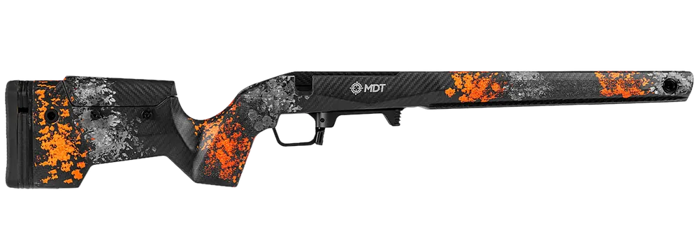 MDT Sporting Goods Inc 114482HOG Orange/Gray Foam Filled Carbon Fiber Stock for Remington 700