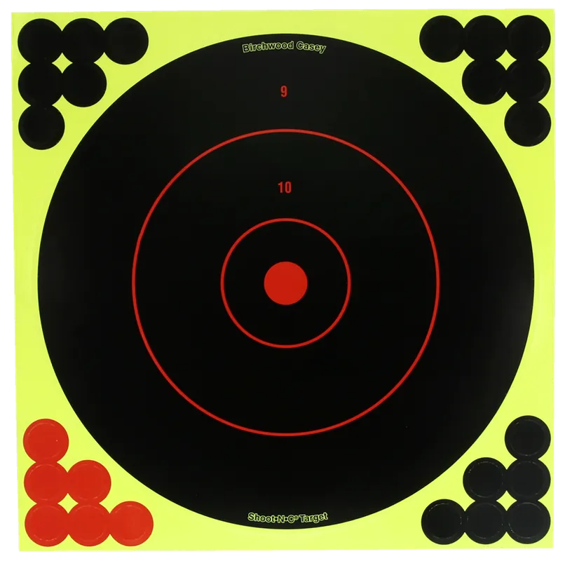 Birchwood Casey 12" Bullseye Target Dispenser with Pasters - 12 Pack