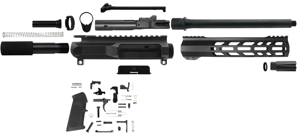 TacFire PK45ACPLPK10 .45 ACP Black Steel Pistol Kit