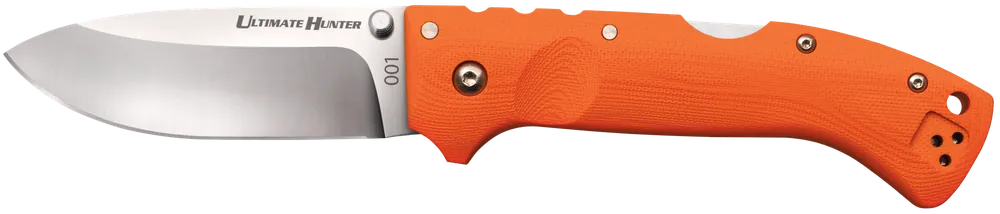 Cold Steel Ultimate Hunter Folding Knife with S35VN Blade and Orange G10 Handle
