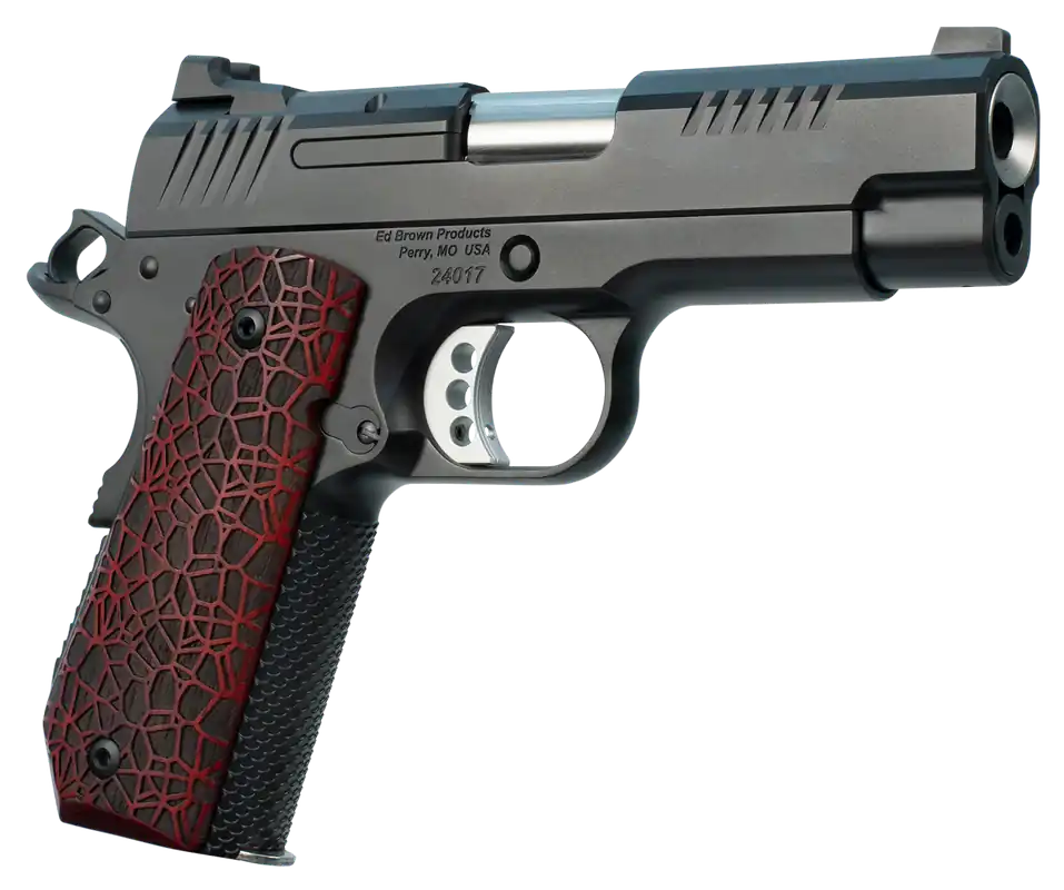 Ed Brown EVO KC9 9mm 1911 Pistol, 4" Barrel, Black Gen4 Slide, Ambidextrous, Black G10 Grip