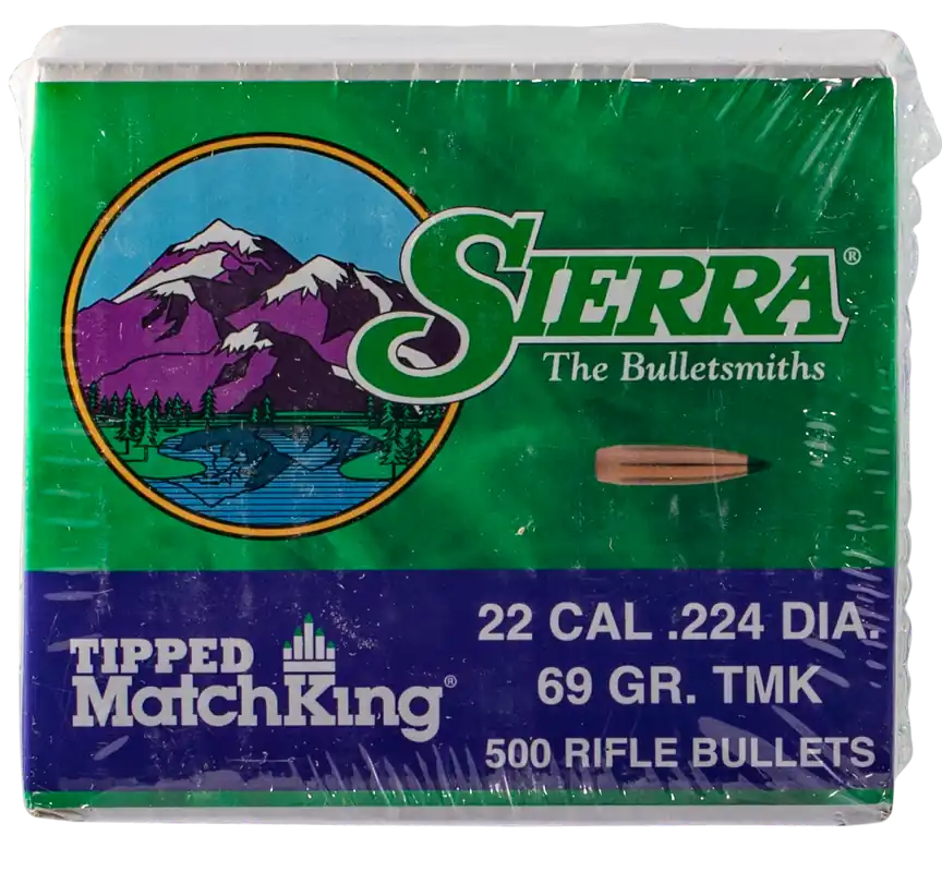 Sierra 7169C 22Cal 69gr Tipped MatchKing Bullets 500 Count