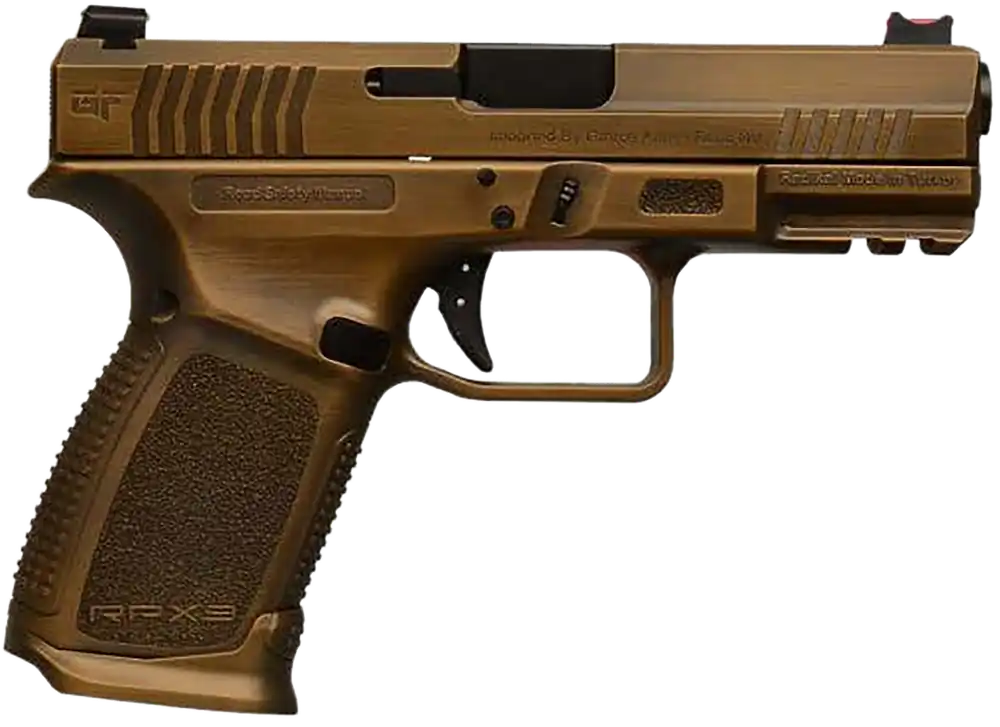Gforce Arms Exodus 9mm Luger Pistol with Bronze Cerakote Finish and Accessory Rail