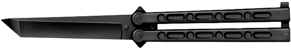 Cold Steel FGX Balisong 5" Tanto Folding Knife - Black Griv-Ex Blade/Handle