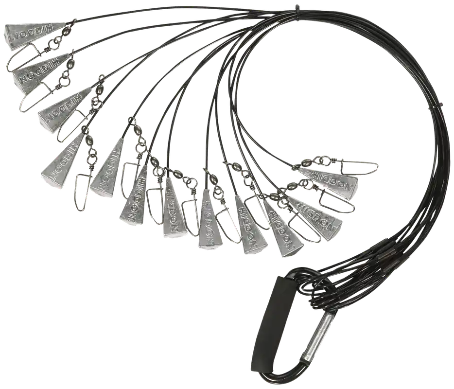 Higdon Outdoors Battleship Rig 12-Pack, 18" Black