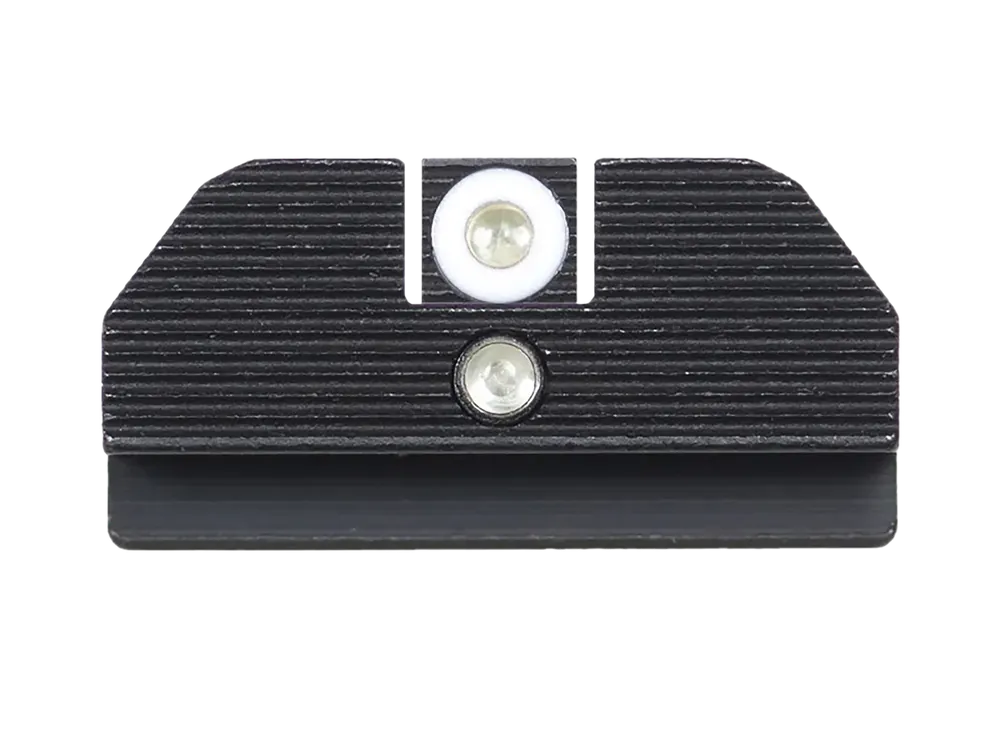Night Fision Accur8 Tritium Sights for Glock 17/19 - Green/White Front, Green/Black Rear