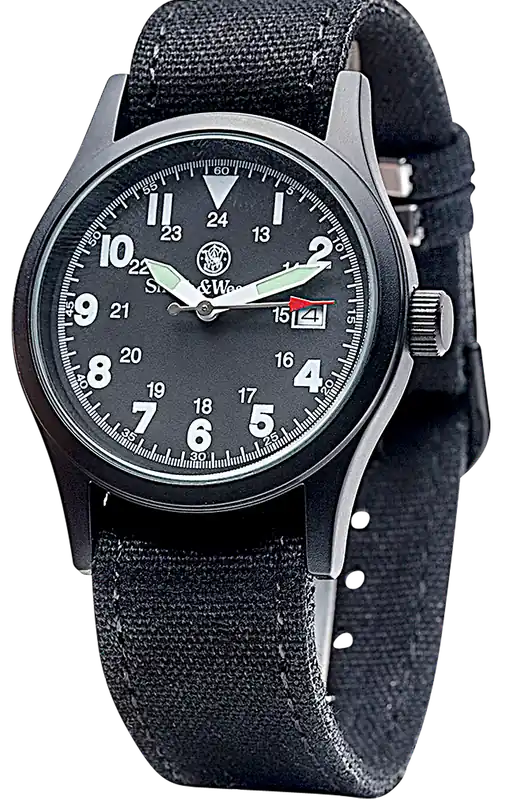 Smith & Wesson SWW1464BK Military Watch in Black