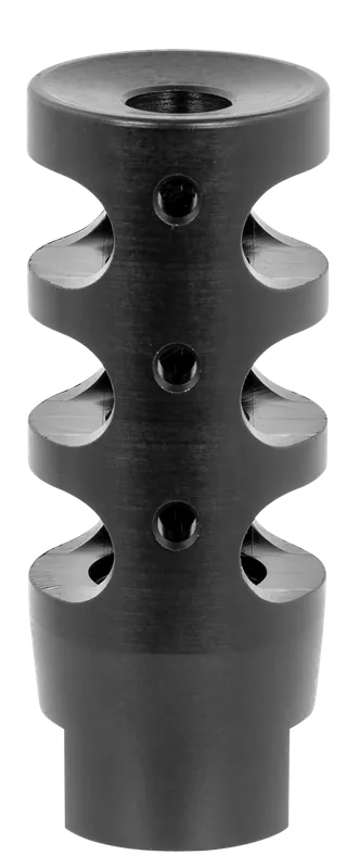 TacFire MZ10023BN Compact Compensator for 308 Win AR-10, Black Nitride Steel, 5/8"-24 tpi Threads