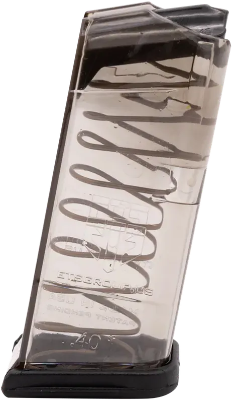 ETS Group GLK27 9-Round Clear Polymer Pistol Magazines for Glock 27 .40 S&W