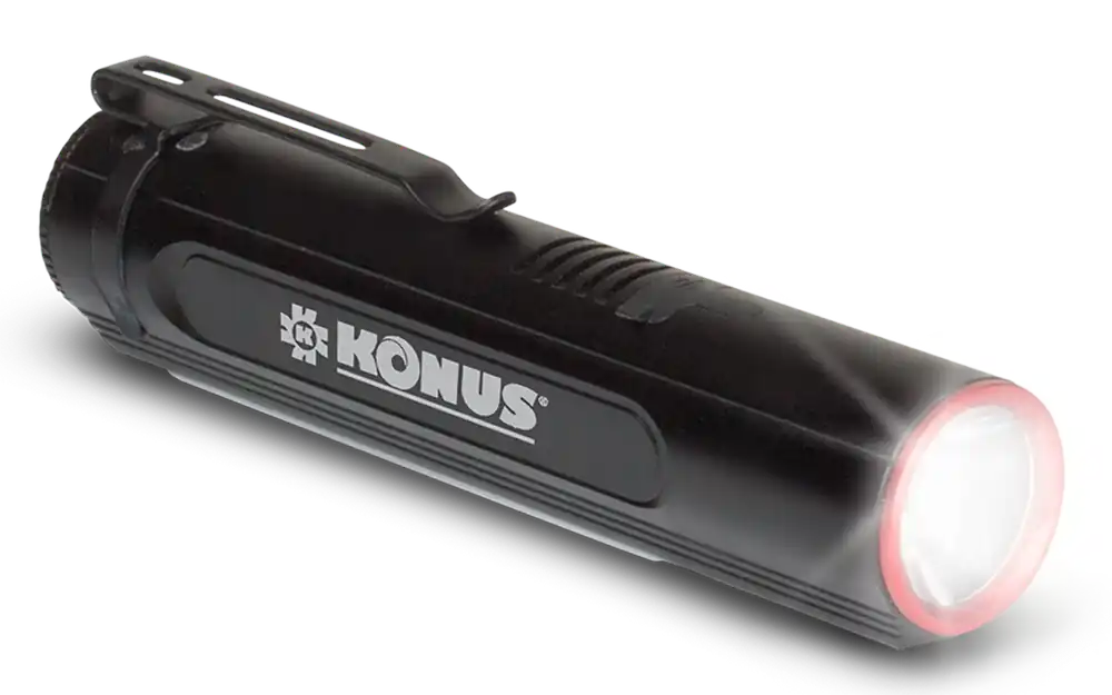 Konus 3930 KonusLight-2K Black LED Flashlight - 500/1000/2000 Lumens