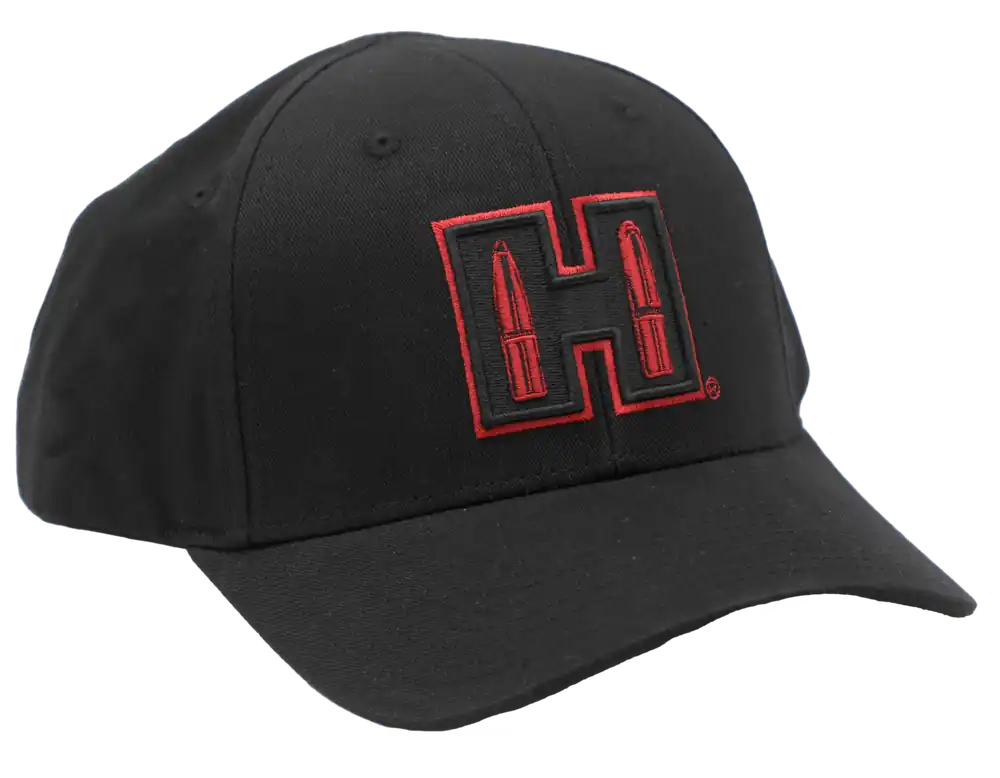 Hornady 99211 H Patch - Black/Red Semi-Structured Cap