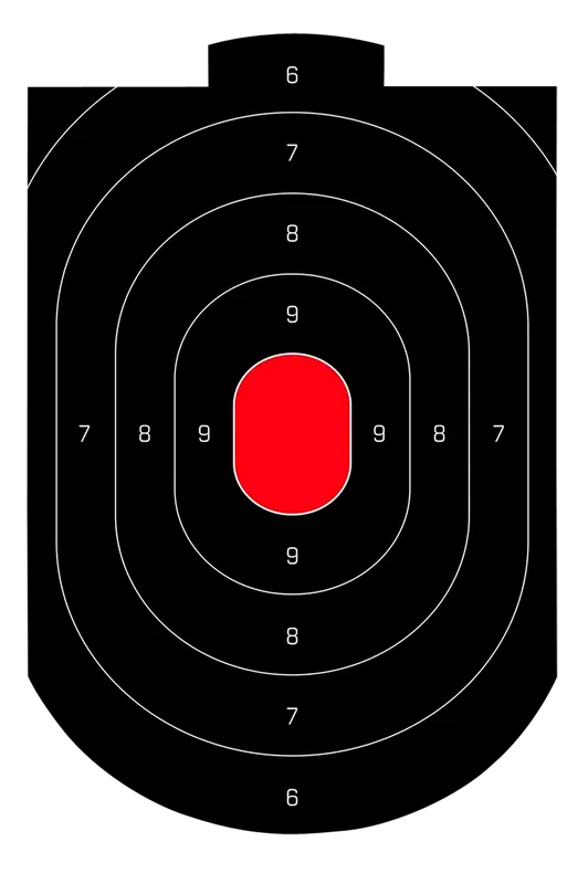 Birchwood Casey Dirty Bird Oval Paper Target 12"x18" - Pack of 50