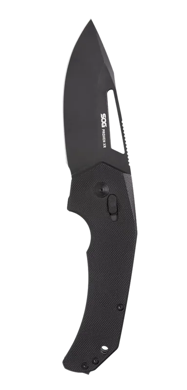 SOG Prohen XR Folding Knife with 3.35" Black TiNi Cryo D2 Steel Blade and G10 Handle