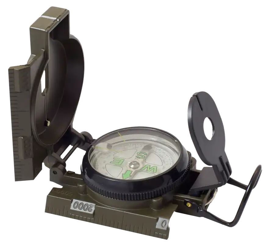 Military Compass OD Green - Humvee Adventure Gear HMVCOMPASSOD