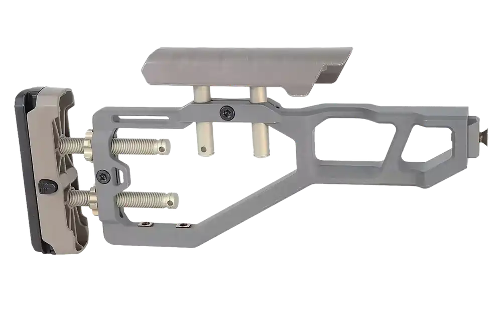 Q LLC ACCFIXSTOCKGRAY Stock Assembly Gray Compatible with AR-Platform