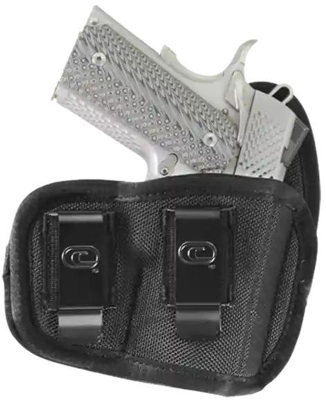 Crossfire Shooting Gear Vigor IWB Holster, Size 01, Black Nylon, Double Belt Clip, Right Hand, Fits Micro 1-1.50" Barrel