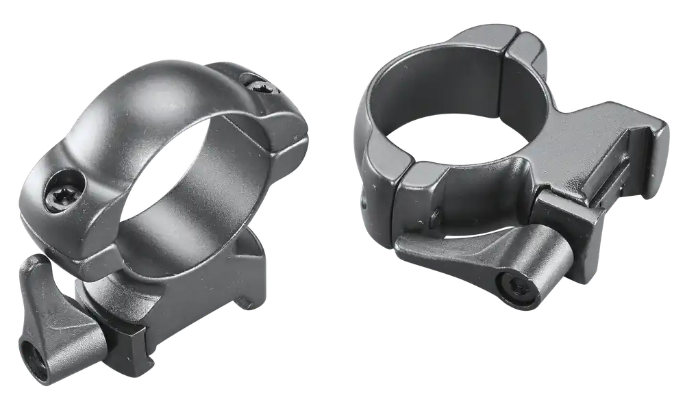 Weaver 49335 Lever Lok 30mm High Matte Black Mounts