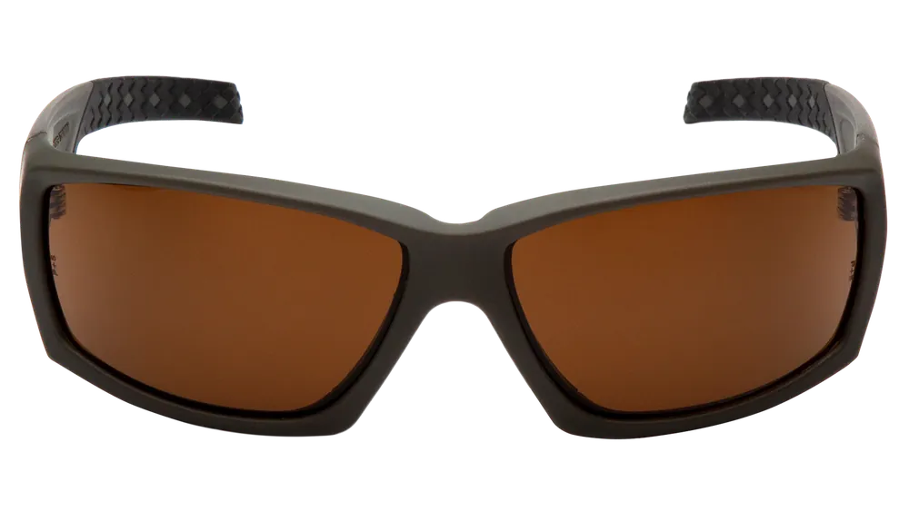 Pyramex Venture Gear Tactical Overwatch Anti-Fog Sunglasses with Bronze Lens and OD Green Frame