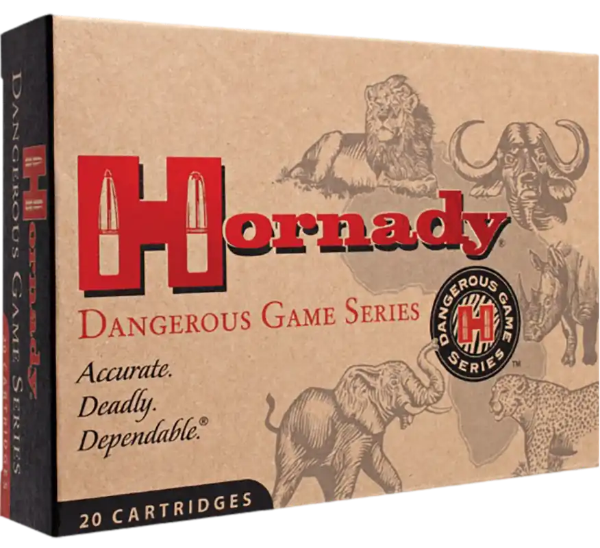 Hornady 8508 Dangerous Game .375 H&H Mag 270gr InterLock Spire Point - 20 Rounds Per Box