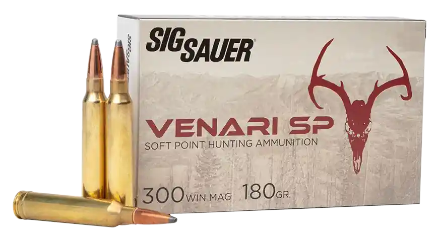 Sig Sauer Venari 300 Win Mag 180gr Soft Point Ammunition - 20 Rounds per Box