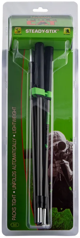 Primos 65488 Steady-Stix Adjustable Shooting Stick, Black, 15-40" Metal