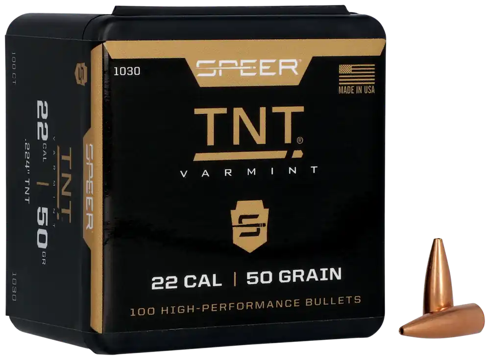 Speer 1030 TNT .22 Cal 50gr JHP - 100/Box, 5/Case