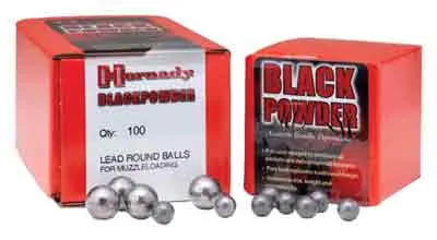 Hornady .350 .36 Caliber Round Balls - 100 Count, 40 Boxes per Case