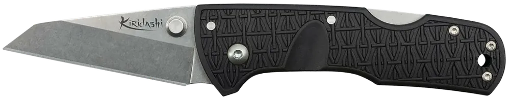 Cold Steel CS20KPL Kiridashi Folding Knife with 2.50" Sheepsfoot Blade and Black Griv-Ex Handle