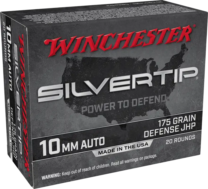 Winchester Super X 10mm Auto 175gr Silvertip JHP Ammo - 20 Rounds