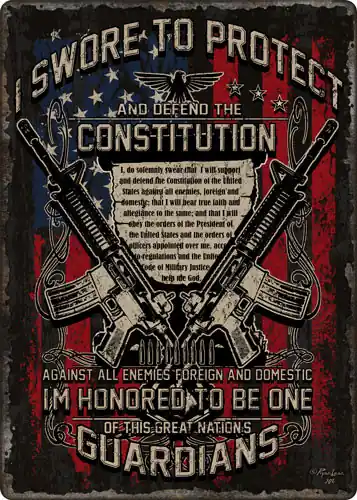 Guardians of the Constitution: Rivers Edge 12"x17" Embossed Sign