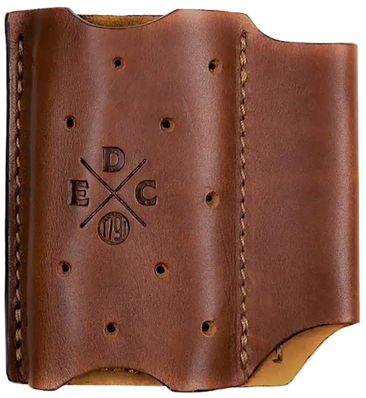 1791 Gunleather EDC Action Clip Duo OWB Chestnut Leather Ambidextrous Belt Clip