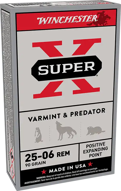Winchester Super X 25-06 Rem 90gr PEP Ammo - 20 Rounds