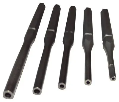 SteelGrace USA Roll Pin Punch Holder Set - 5 Pieces