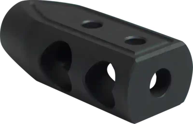 Timber Creek Outdoors Heart Breaker 9mm Muzzle Brake - Black Cerakote, 1/2"-28 tpi Threads