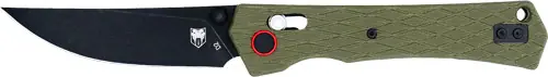 CobraTec Legacy Bar Lock 3.5" D2 Blade with G10 OD Green/Black Handle