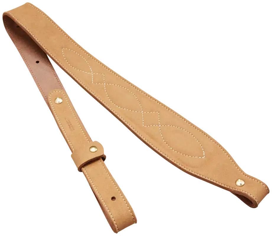 Butler Creek Cobra Rifle Sling - Padded Brown Suede, 1" Width