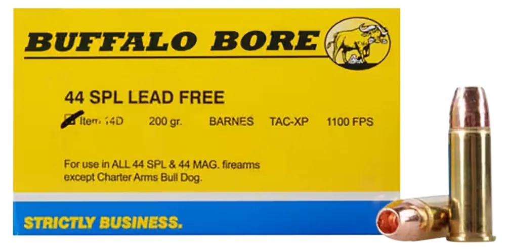 Buffalo Bore 44S&W Spl 200gr Lead-Free Ammo - 20/Box
