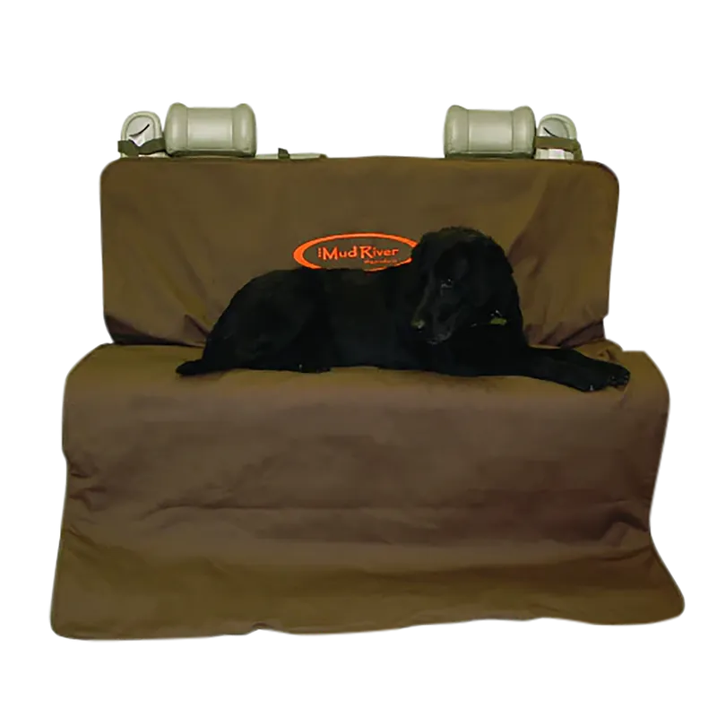 Mud River MR7771 Dual Barrel Seat Cover in Brown Nylon/Canvas