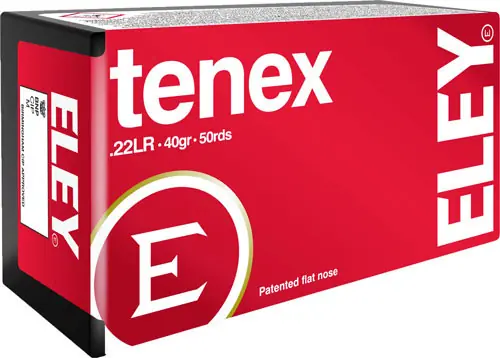 ELEY TENEX 22LR 40GR EPS - 50 Rounds, 100 Boxes per Case