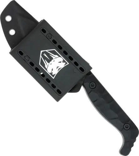 CobraTec Kingpin 4" Fixed Blade with Black D2 Steel and Kydex Sheath